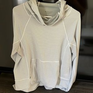Athleta Grey stripped hoodie